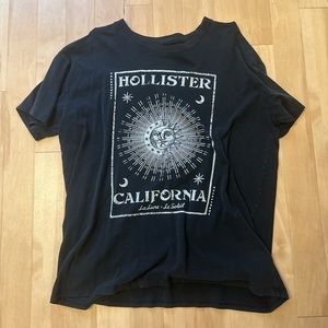Hollister California sun and moon tshirt
